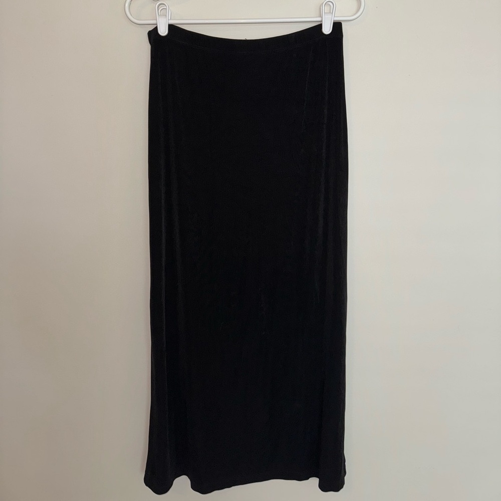 Vintage 90s Black Jersey Women's Skirt